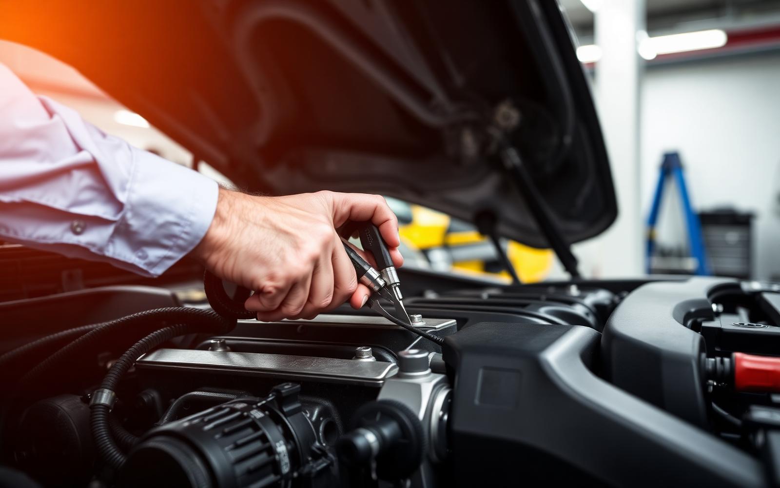 W. Jones & Sons technician carrying out a precision engine repair